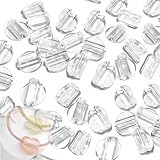 ヘアゴム ハンドメイド用 留め具パーツ 足パーツ 透明 プラスチック 台座 髪留め 髪飾り 手作り 材料 素材 DIY （100個 セット）
