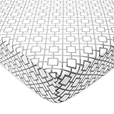 American Baby Company Heavenly Soft Chenille Fitted Crib Sheet, Gray Lattice by American Baby Compan