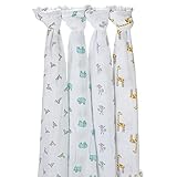[ エイデンアンドアネイ ] ADEN+ANAIS おくるみ 4枚セット モスリンコットン クラシック スワドル ジャングルジャム（2026） SWADDLING WRAPS jungle jam ベ