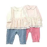 coeur a coeur (クーラクール ) カバーオール (70～80cm) キムラタンの子供服 (44355-173) ピンク 80