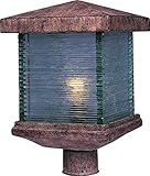Maxim Lighting 48735CLET One Light Earth Tone Glass Post Light, Copper [並行輸入品]