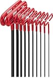 Eklind 53610 Cushion Grip Hex T-Key Set, Inch with Pouch, 6-Inch Arm, 10-Piece [並行輸入品]