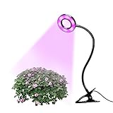 植物育成LEDライト ASALON グリップ型 10W 赤/青LED 3つ点灯モード 低消費電力 水耕栽培 室内栽培 植物育成使用 (10W)
