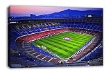FCバルセロナカンプ・ノウサッカースタジアムスペインカタルーニャキャンバス壁アート 30" X 18" / 75 X 45cm DP
