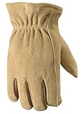 Mens Suede Deerskin Leather Winter Work Glove-MED GRIPS LINED GLOVE (並行輸入品)