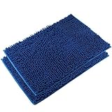 VDOMUS吸収性マイクロファイバーバスマットソフトShaggyバスルームマットシャワーRugs – 2ピース
