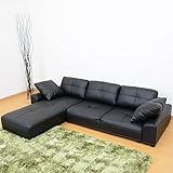 (DORIS)ローソファー 【ボーテカウチ PVC ブラック】 (KIC)