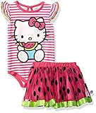 Hello Kitty Baby Girls' 2 Pc Tutu Skirt Set Red 18M [並行輸入品]