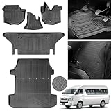 Shvgen適合対応トヨタ ハイエース 200系 （HIACE 200系1/2/3/4/5/6型） フロアマット+ラゲッジマット 3D ハイエース アクセサリー標準ボディS-GL 車種専用 平成16年8月～現行 TRH20 KDH20 GDH20 TPE材質 耐摩擦 耐汚 取付簡単 カー用品