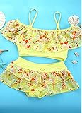AMIGGOO キッズ 水着 スイムウエア 子供用服 上下セパレート チュールワンピース水着 水泳授業　練習用　ビキニ 女の子用　ワンピース 水遊び　海水浴　プールデビュー スクール
