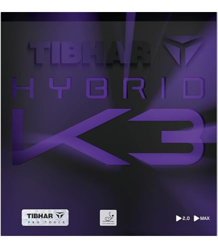 【未使用】ティバー 卓球ラバー ハイブリッド K3 黒 2.0 HYBRID ブラック TIBHAR Amazon | TIBHAR (ティバー) 卓球 ラバー ハイブリッド K3 (2.0mm, 黒