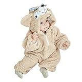 ロンパース クマ アニマル 着ぐるみ ベビー＆キッズ用コスチューム クリーム110cm