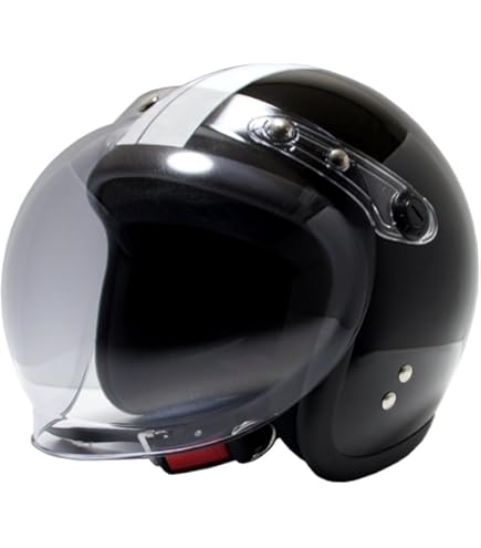 Amazon.co.jp: [ビーアンドビー] バイク用 ジェットヘルメット