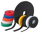 Panduit HLM-15R0 Tak-Ty Hook And Loop Cable Tie, Continuous Roll, 40lbs Min Tensile Strength, Variab