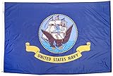 Annin Flagmakers 439031 4 ft. x 6 ft. Nylon-Glo Flag - U.S. Navy