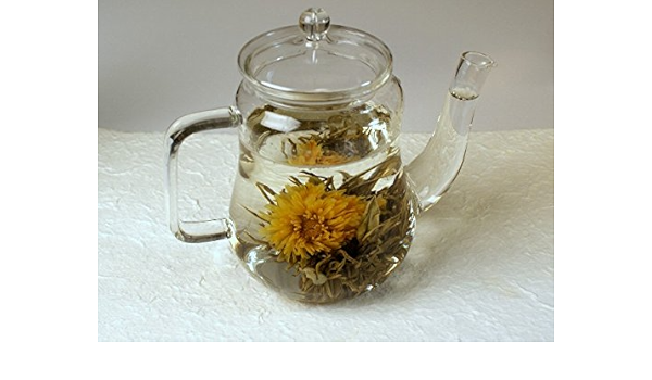 Amazon 高級ガラス茶器手造り ガラスポット工芸茶 500ml 台湾耐熱ガラス ティーポット