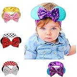 greeshion ( TM ) Baby Girls Photo Propsターバンコットンスパンコールリボンカチューシャ
