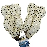 スノーカバー 足カバー 中綿入り フットカバー 雪よけ キッズ ベビー 水玉柄 S ブラック