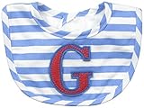Mud Pie Baby-Boys Newborn G Initial Boy Bib, Blue, One Size by Mud Pie
