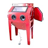サンドブラストキャビネット 大型 サンドブラスト 大容量350L ライト付き 錆や塗装落としに！