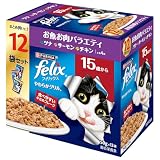 フィリックス パウチ キャットフード やわらかグリル 15歳から お魚お肉バラエティ 50gX12袋