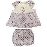 【秋冬物】(日本製) Pample Mousse(パンプルムース) 水玉JQシャーリング切替ミルキースーツ 70cm/PP NO.DP-53452