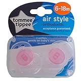 1パック2 Tommee Tippee 6-18 M個のおしゃぶり (ピンク), Tommee Tippee 6-18 M Soother, 2 per pack (Pink) [並行輸入品]