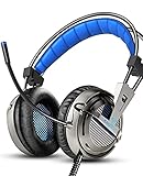 ゲーミングヘッドセット PS4/PS5用 軽量 ゲーミングヘッドフォン 大音量 高音質 ヘッドホン 高集音性マイク付 プレイステーション5/