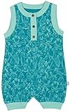 Finn + Emma一体型有機コットンロンパースfor Baby Boy or Girl カラー: ブルー