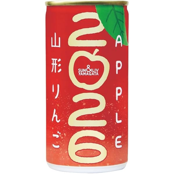Amazon.co.jp: サン＆リブ 山形代表 山形りんご 2026 (1箱 190ml×30缶