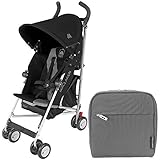 Maclaren Triumph Stroller, Black/Charcoal , With Maclaren Pannier Bag, Charcoal by Maclaren [並行輸入品]