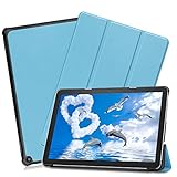 FOR Fire HD 10 Plus/HD 10 2021 専用ケース タブレットカバー スタンド機能 三つ折り 折り畳み 衝撃吸収 耐衝撃 オートスリープ機能 FOR Fire HD 10 Plus/HD 10 2021 保護ケース (スカイブルー)
