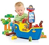 Small World Toys Ryans Room Educational-Molto Pirate Ship w/ 30 Blocks Building (2 Piece) [並行輸入品]
