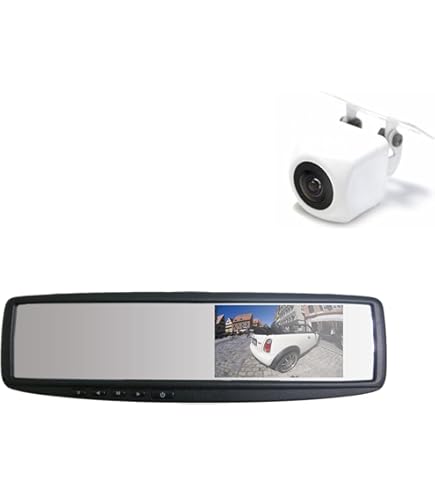 Amazon | 2系統入力 4.3インチ ルームミラーモニターと角型