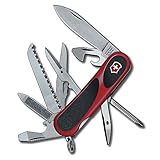 Victorinox Swiss Army Delemontコレクション85 mm ( 3.34 " ) EvoGrip 18ポケットナイフmulti-tool、レッド/ブラック