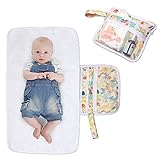 Luxja 防水オムツ替えシート ポケット付き 持ち運びカンタン 外出用 家用 ジャングル