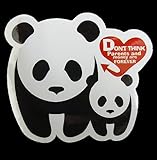 コトワザステッカー/パンダ《いつまでもあると思うな 親と金/DON'T THINK Parents...》防水加工