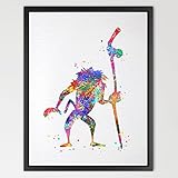 Dignovel Studios 11X14 The Lion King Rafiki Watercolor illustration Art Print Nursery Kids Art Print