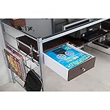 突っ張りシステムデスクパーテーション専用引出し（大）　ダークブラウン色　【システムデスクシリーズ】