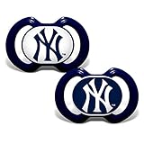 New York Yankees Pacifier - 2 Pack by Baby Fanatic [並行輸入品]