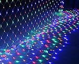 HMT 【エイチエムティー】 2017新発売3M x 2M 204球防水LEDネットメッシュフェアリーストリングライト LED イルミネーション 屋内外装飾用イルミネーションライト防雨 ８種類点滅パタ