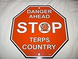 NCAA Maryland Terrapins Stop Sign、1サイズ、マルチカラー