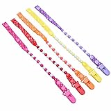 (アイム)iiniim　可愛い　ベビー　おしゃぶり　ホルダー　りクリップ　チェーン　プラスチック　落下防止　5本セット Aタイプ 5本セット