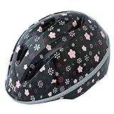 TETE 子ども用ヘルメット Amity  ブラックフラワー