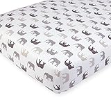 Babies R Us Stamped Elephant Percale Crib Sheet by Babies R Us [並行輸入品]