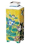 九谷焼 7号一輪生 吉田屋芙蓉 サイズ 辺7.5cm×高21.0cm 化粧箱入り