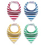 ＣＴＶshop（シーティーブイショップ）オリジナルしおり付き ベビー スタイ ビブ 三角 よだれかけ４枚セット (G)