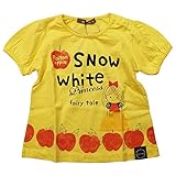 《春夏対応》 nico hrat(ニコフラート) 製品洗い加工済み 42/2天竺半袖T白雪姫シャツ 120cm/YE NO.B-270107