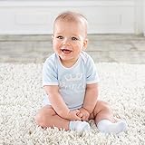 ベビーアスペン Baby Aspen 男の子用水色プリンスクラウン半袖ボディスーツxブーティ2点セット [並行輸入品]