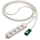 パナソニック(Panasonic) ハーネス用OAタップ4個口 接地2P抜け止め電源表示ランプ付 グレー WFA66347HG